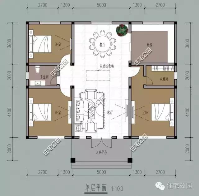 农村自建房一层平房真实图纸,农村最简单的一层平房自建房