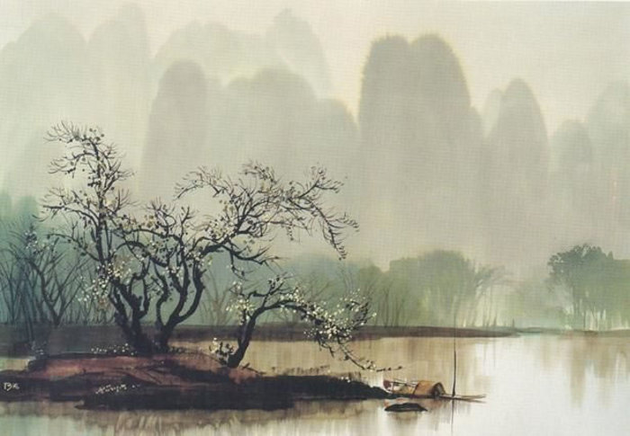 水墨山水画欣赏大全,水墨山水画欣赏贾又福