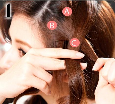 韩式简单发型自编蜈蚣辫短发,简单版蜈蚣辫教程