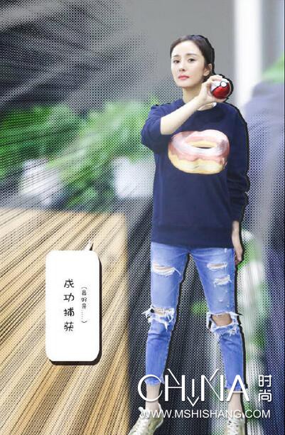 李小璐粉红色卫衣,李小璐卫衣穿搭