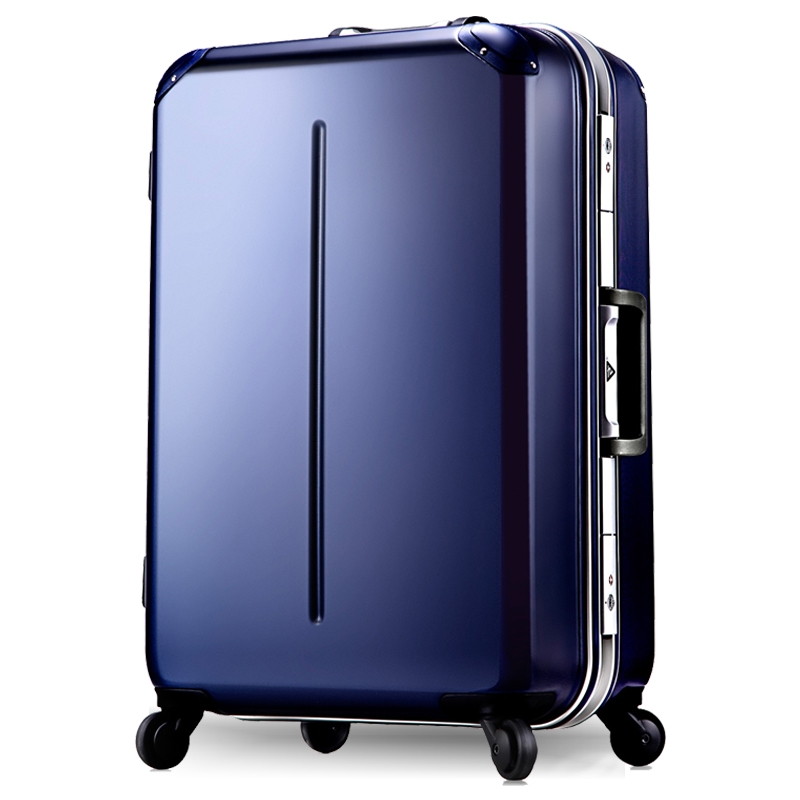 高档便携休闲拉杆箱万向轮行李箱,铝框高颜值万向轮拉杆箱行李箱