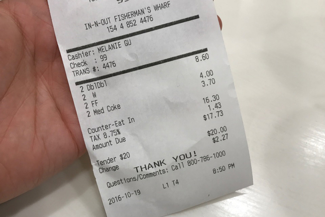 最好吃的汉堡-In-N-Out隐藏菜单攻略