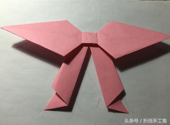 六方盒礼品盒蝴蝶结系法慢动作,蝴蝶结折纸大全简单又漂亮视频