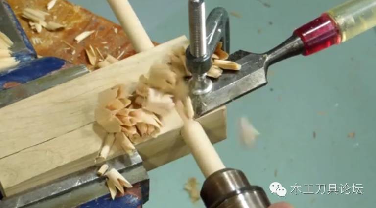 圆棒包尖榫手工制作方法,圆木榫工具的制作