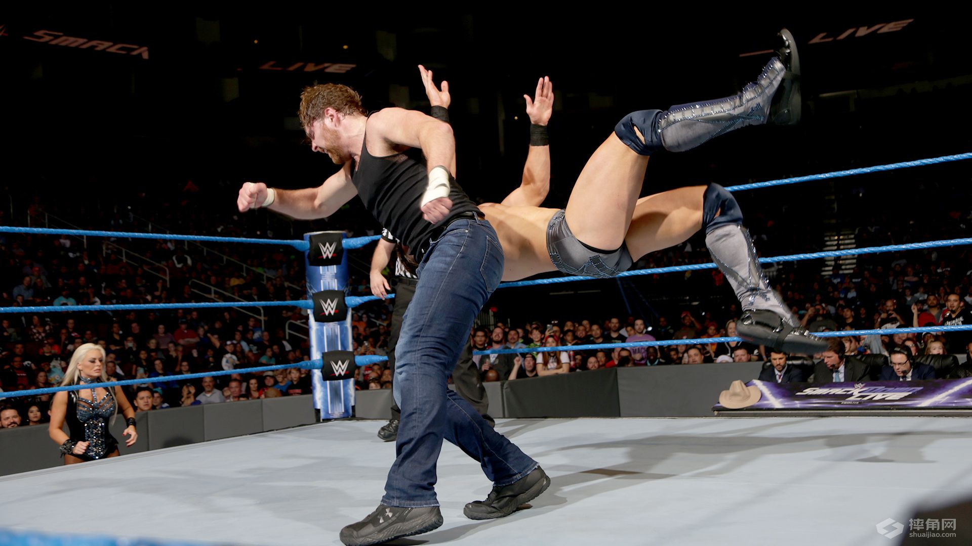 WWE驸马爷风云决战RVD！凯恩抛摔毕雪夫获全场欢呼！