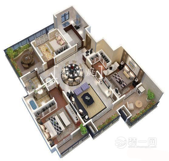 苏州荷澜庭平层,苏州荷澜庭别墅地下室装修