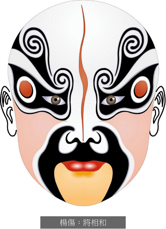 国粹脸谱重组画,国粹创意经典脸谱