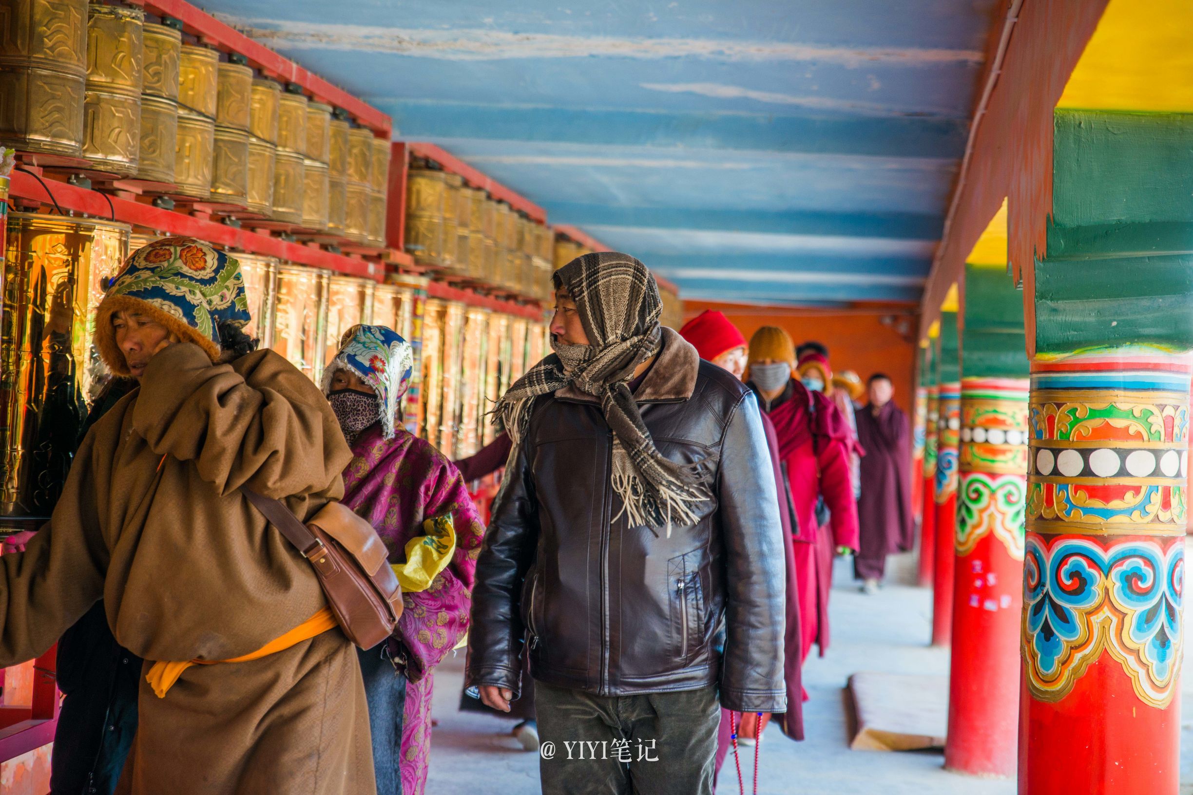 色达的冬天的美景,冬天的色达