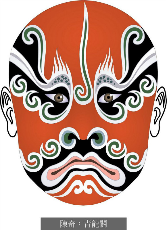 国粹脸谱重组画,国粹创意经典脸谱