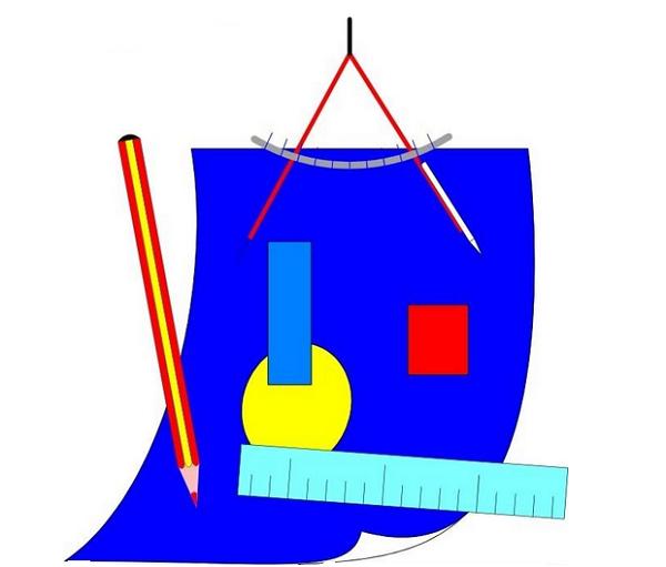 怎么用几何图形画画,几何图形画画