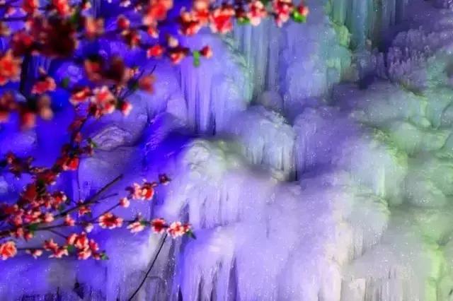 沕沕水景区冰雪,河北平山县沕沕水生态风景区冰瀑