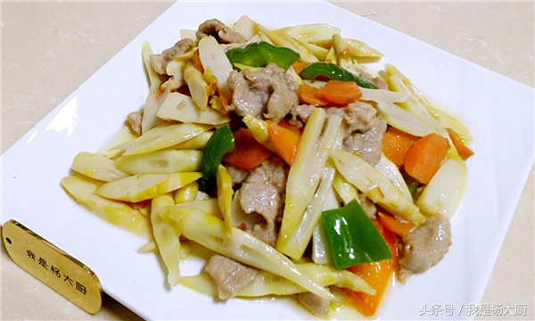 饭店里大厨竹笋炒肉最正宗的做法,家常菜竹笋炒肉的做法开胃下饭