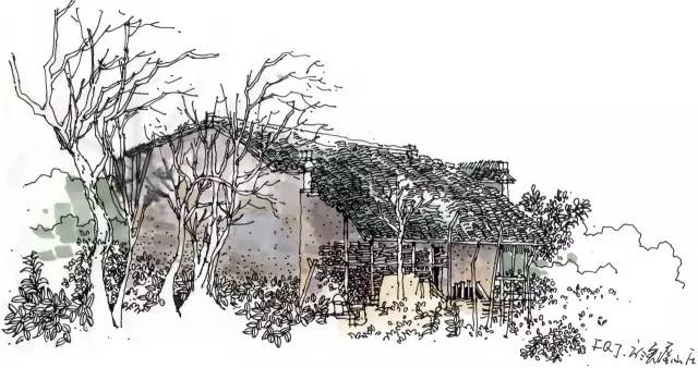 迷人的山水绘画,徽州特色烟雨江南画