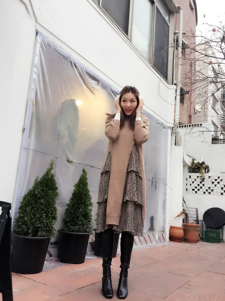 时尚韩国冬天旅游的流行穿搭街拍3套必备保暖单品