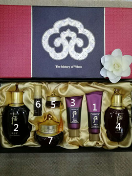 Whoo后拱辰享、天气丹等套盒包含正装赠品名称和使用顺序