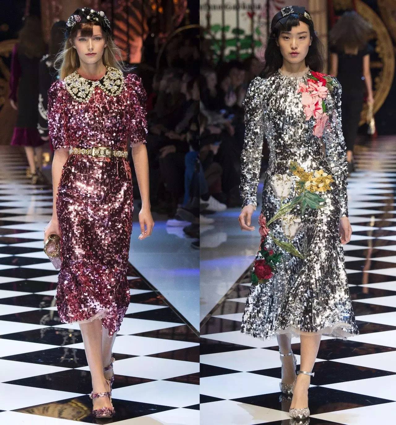 运动条纹星星包，亮闪闪鱼尾裙，从前穿灰布旗袍的王乐君居然这么时髦！