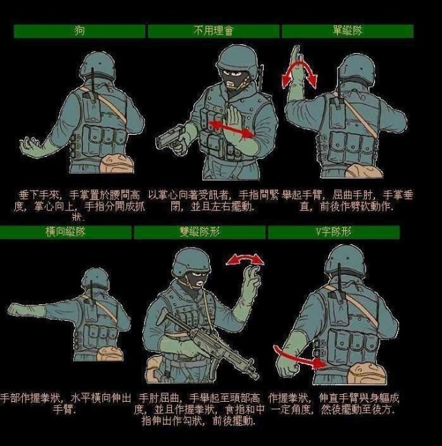 特种战术手语,特种作战手语作用