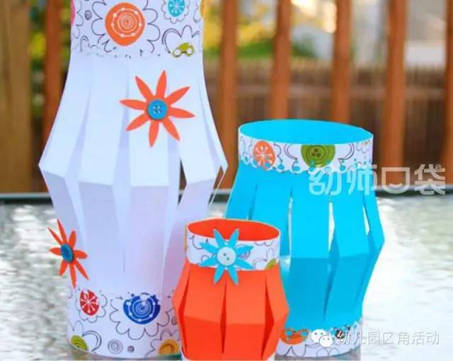 灯笼装饰幼儿园简单漂亮,幼儿园新年手工吊饰环创走廊灯笼