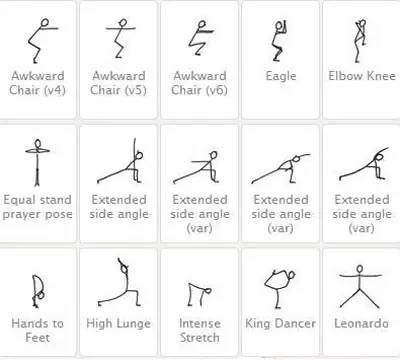 超全瑜伽小人绘画,瑜伽小人绘画技巧视频