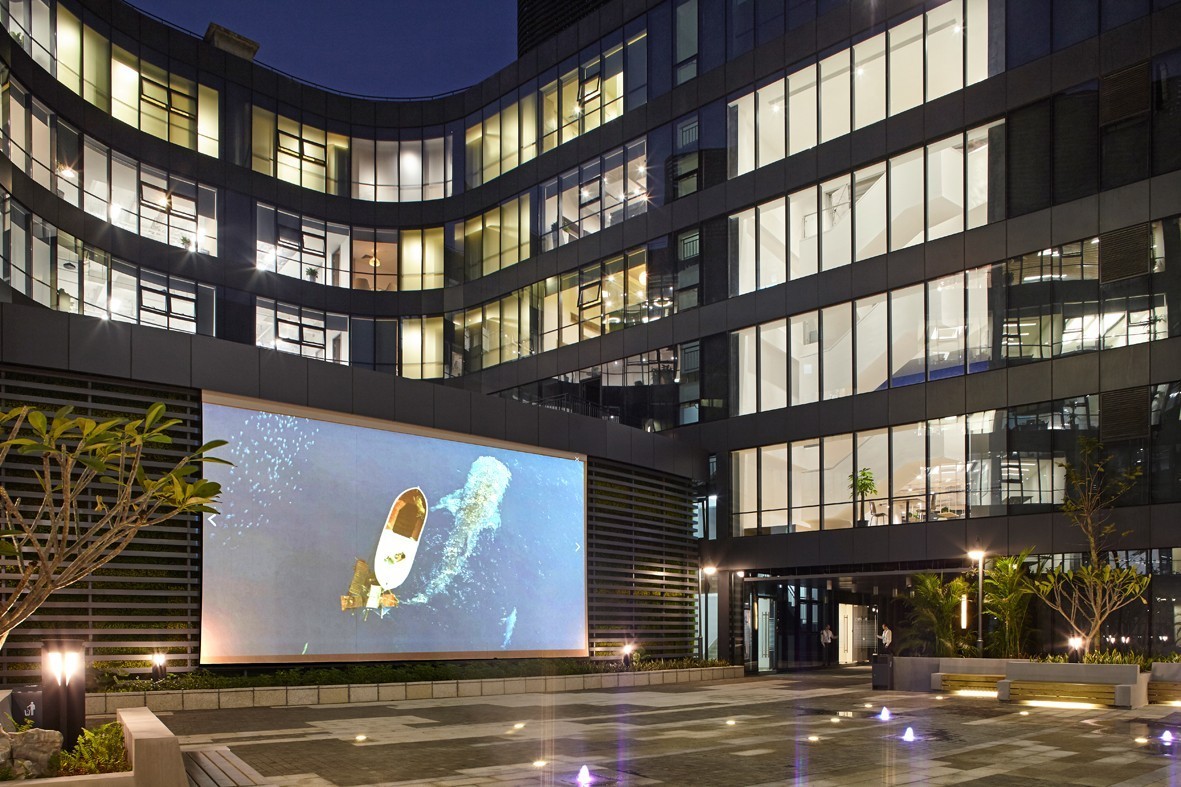 现代办公楼设计高级感,珠海现代简约办公楼会议室装修