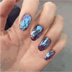 美甲款式推荐2024夏款手绘美甲,美甲款式手绘爆款美甲图显白