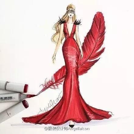 服装设计图稿婚纱,服装设计图稿教程