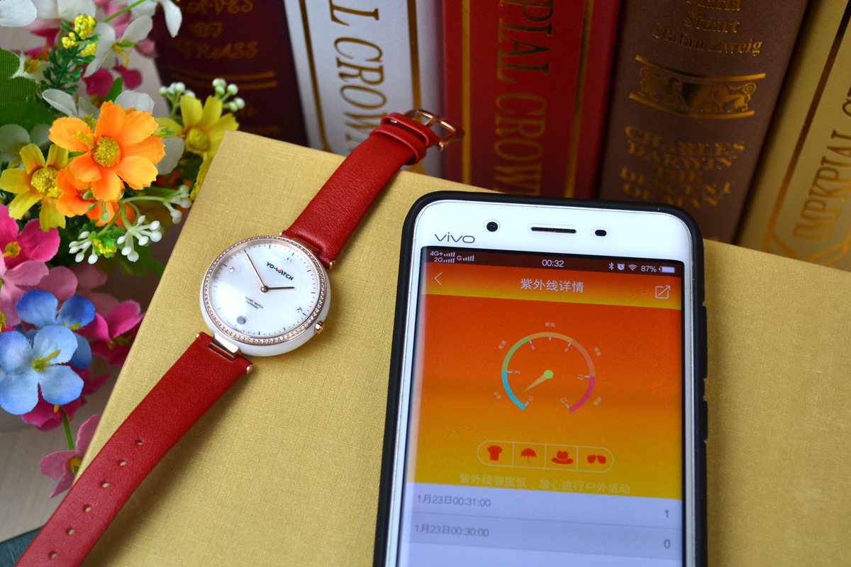 有水晶有钻石,能测UV会自拍,续航8个月,为妹子而生的智能表