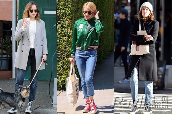 关晓彤马丁靴搭配,关晓彤美体裤老爹鞋穿搭