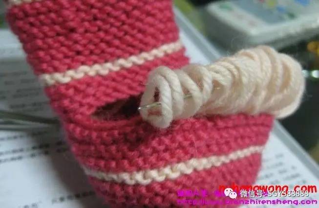 编织童鞋一岁以内的编织教程,儿童棒针编织花样及图解