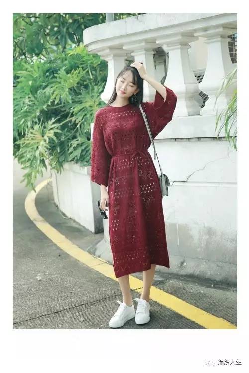 仿貂毛辣妹镂空圆领黑色针织衫,手工织毛衣薄款女士时尚潮流