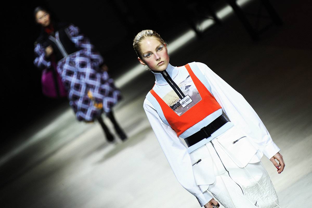 kenzo2018巴黎时装发布会,男女装品牌联动活动