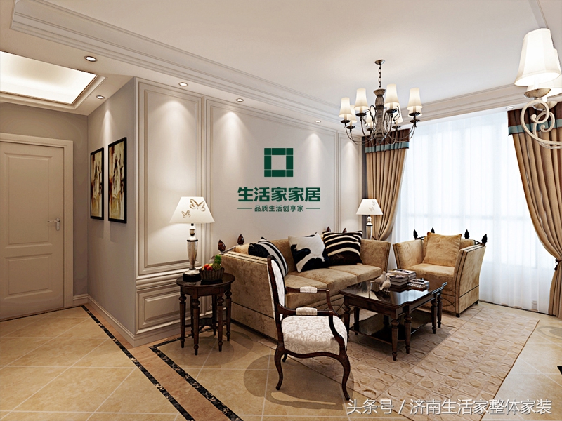 济南生活家鲁邦奥林逸城简欧风格设计案例