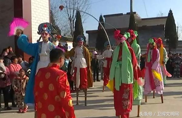 卫辉市柳卫高跷表演,卫辉市柳位高跷视频