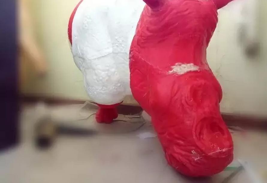 唤醒人类：3D打印真实还原犀牛角被割下后惨烈场景