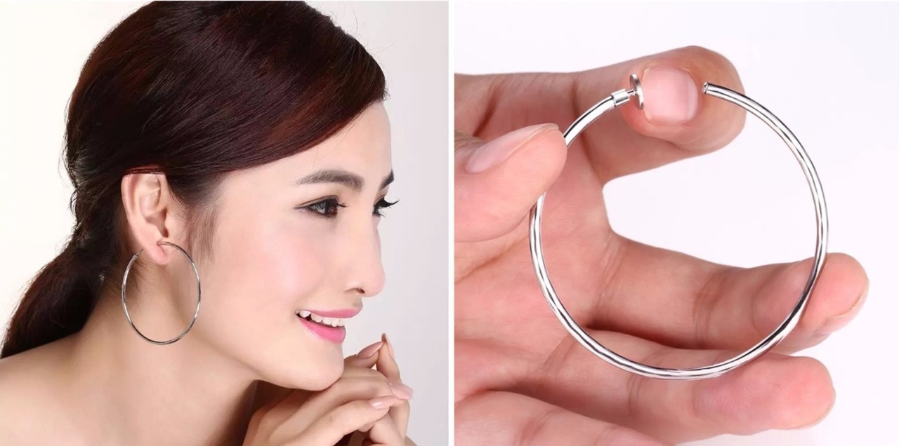 不打耳洞用耳夹,无耳洞的女人戴耳夹
