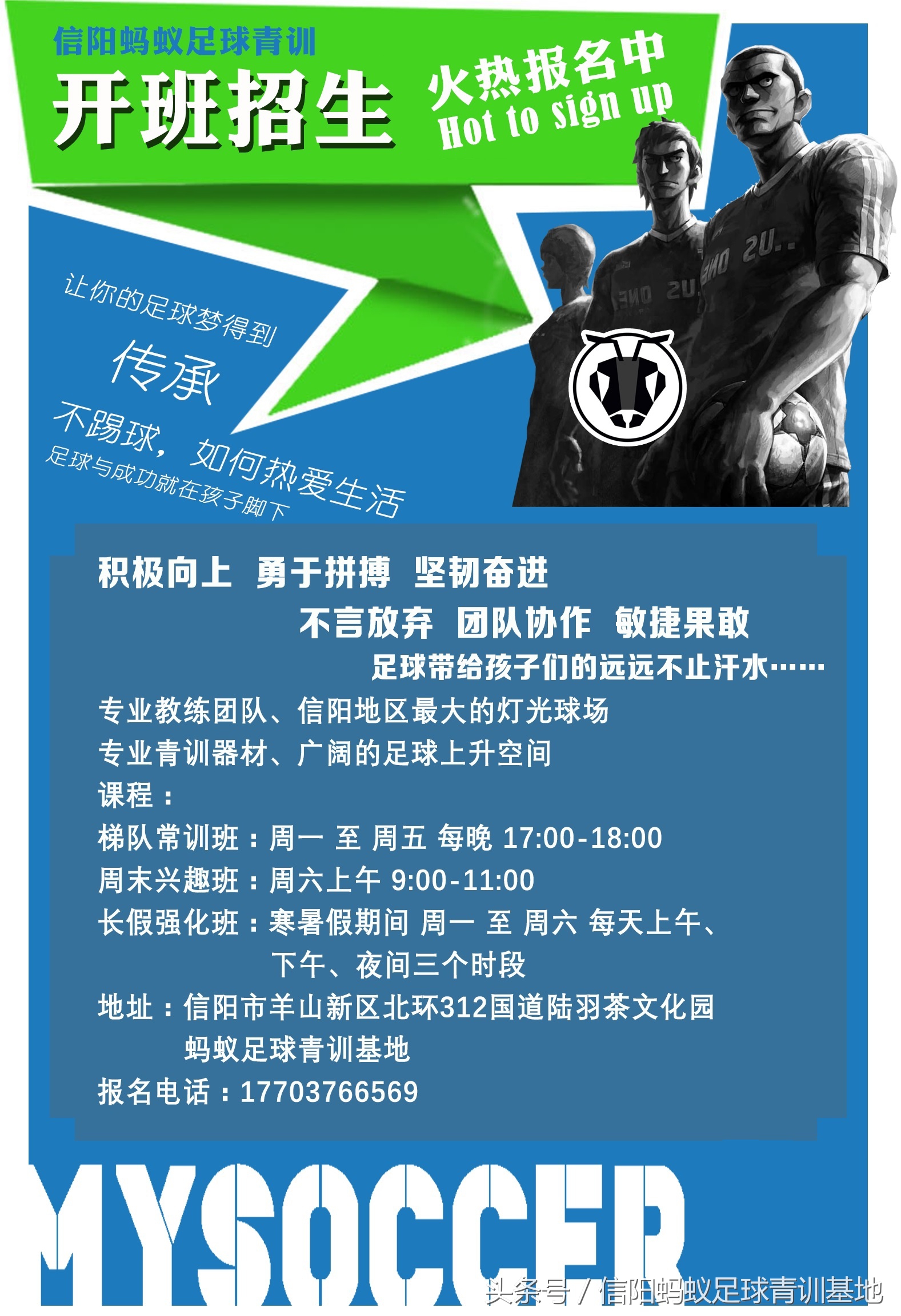 信阳蚂蚁足球俱乐部,暑期足球培训营青训