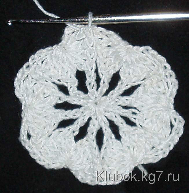 钩针钩两种颜色的花样,钩针教程六边形