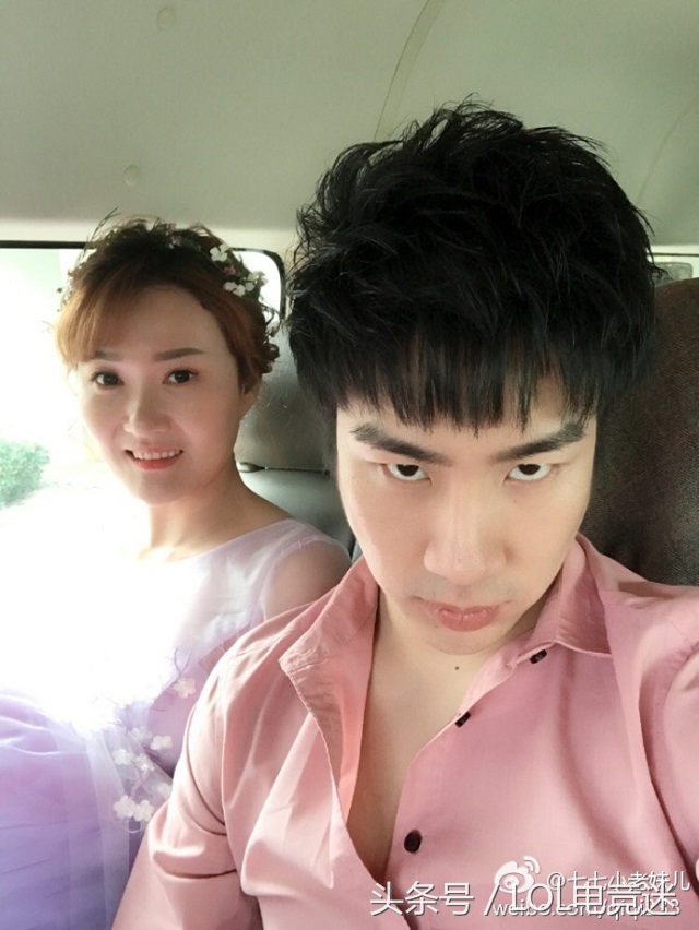 骚男七七婚纱照,骚男七七合影