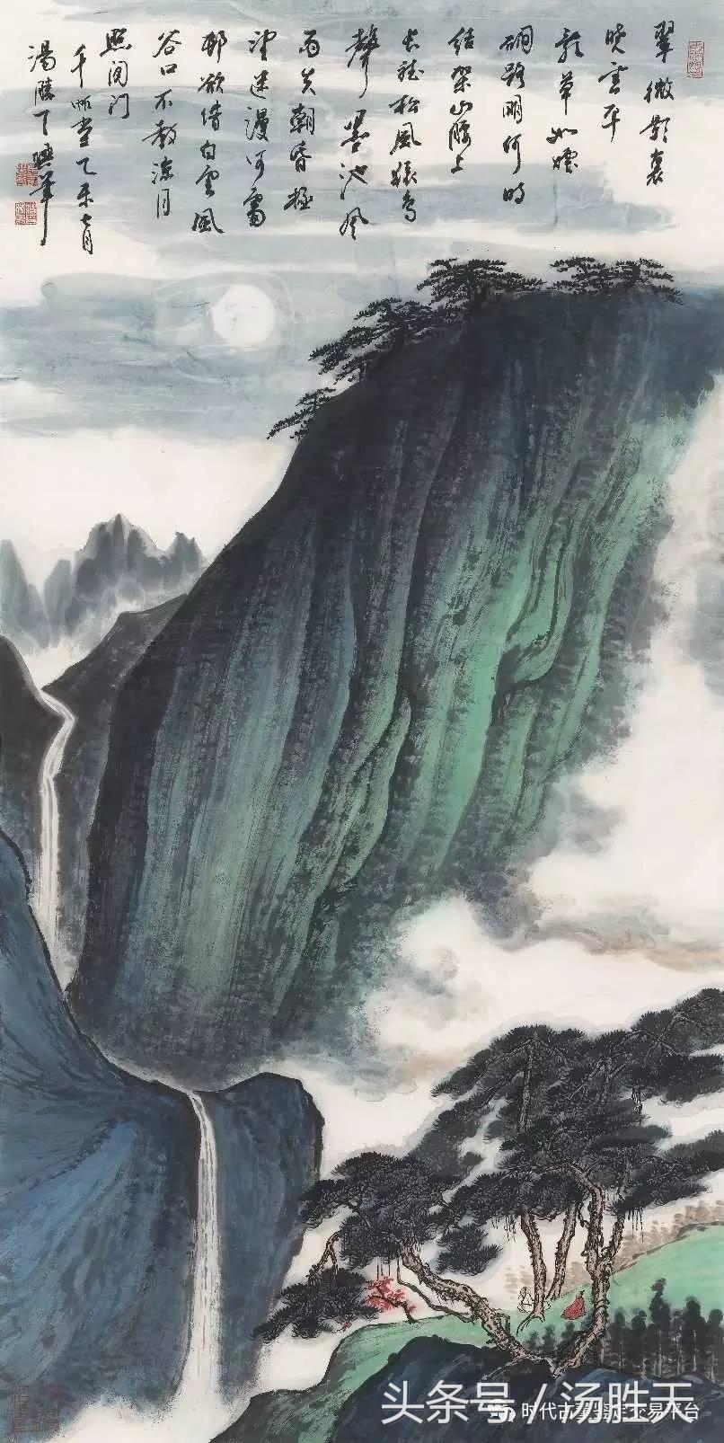 汤胜天人物画欣赏,汤胜天书画