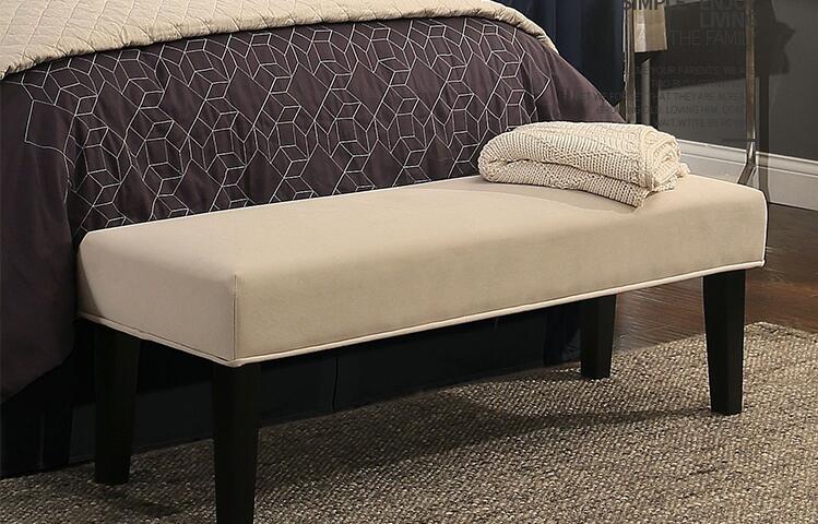 卧室意式极简床尾凳,卧室搭配床尾凳的款式