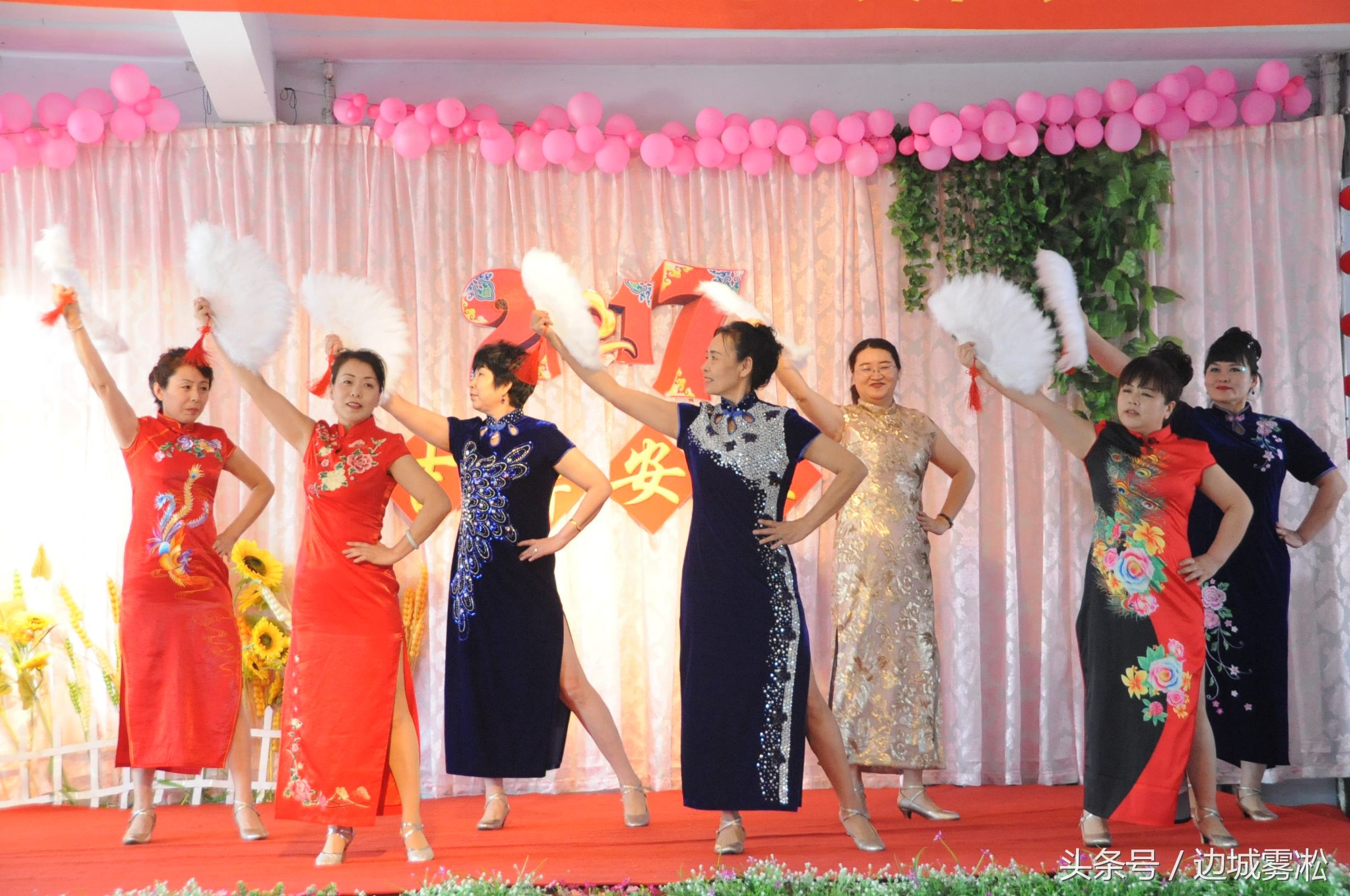 黑河市旗袍协会春节晚会,北安市旗袍协会三周年开场秀