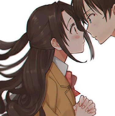 不明显的情侣头像动漫图自取,无水印情侣头像甜蜜双人图文