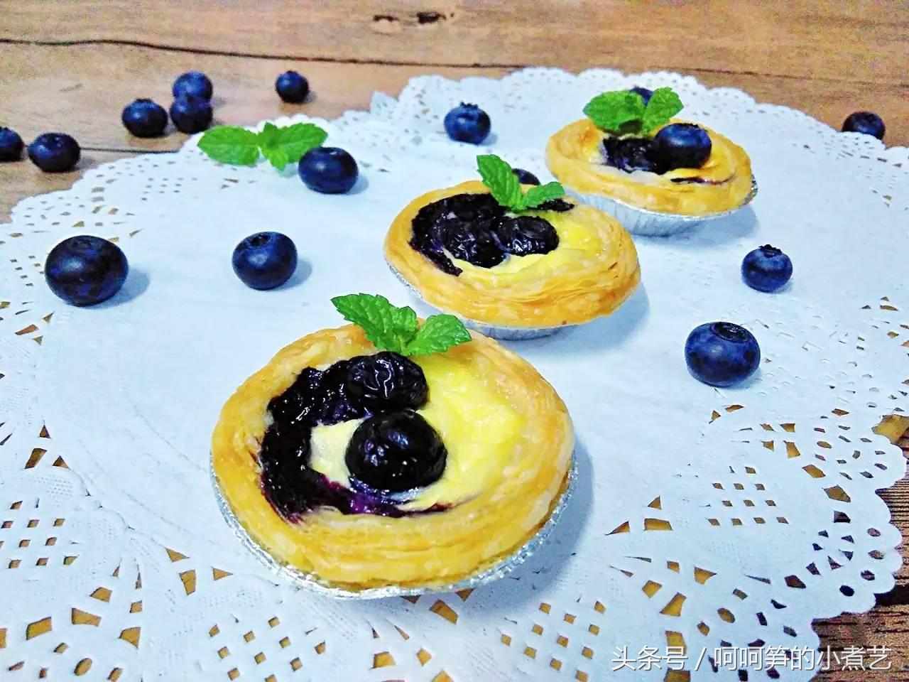 植树节，春游去~蓝莓蛋挞