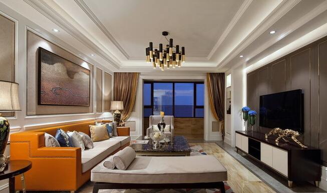 东莞格栏名筑170平新古典四室两厅样板间装修案例