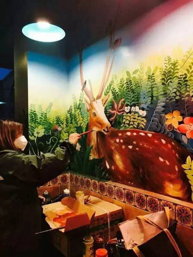 成都资深壁画艺术家——淼淼