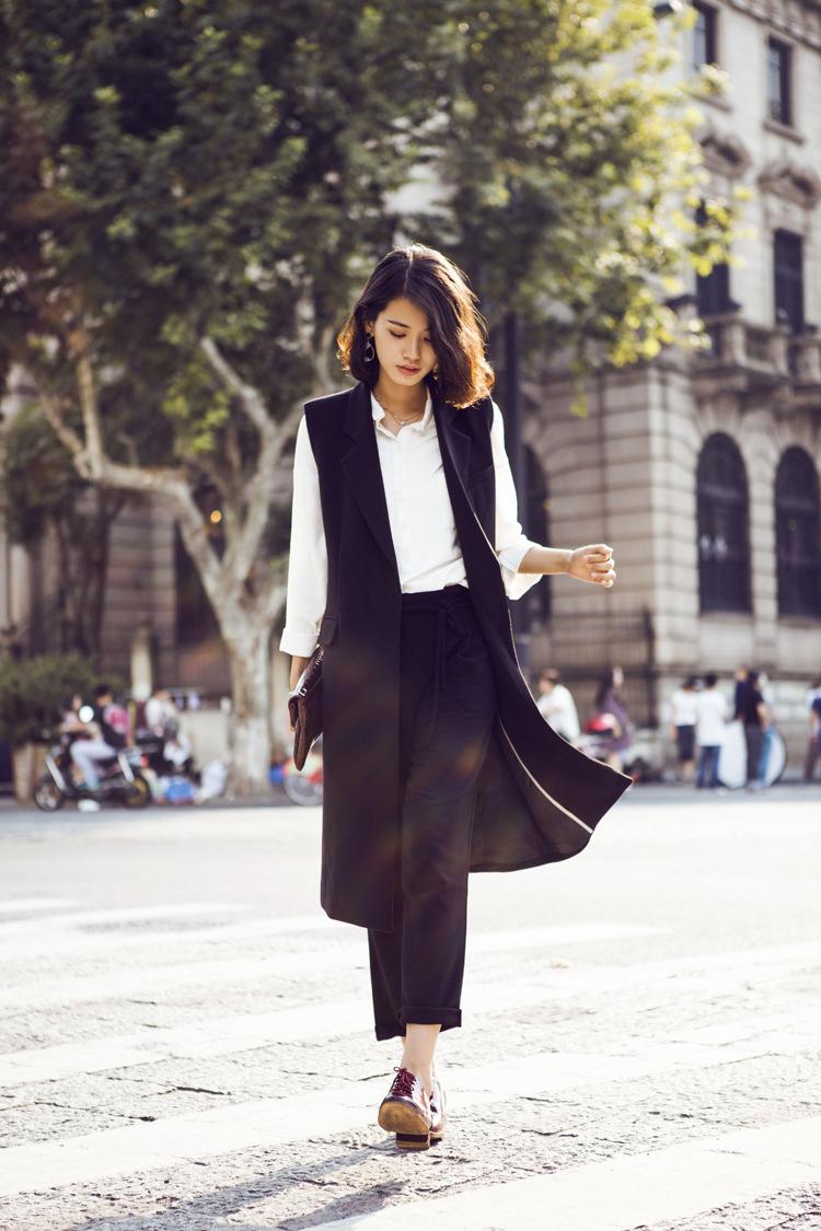 牛仔马甲西装马甲女外穿百搭,又到了穿西服的季节