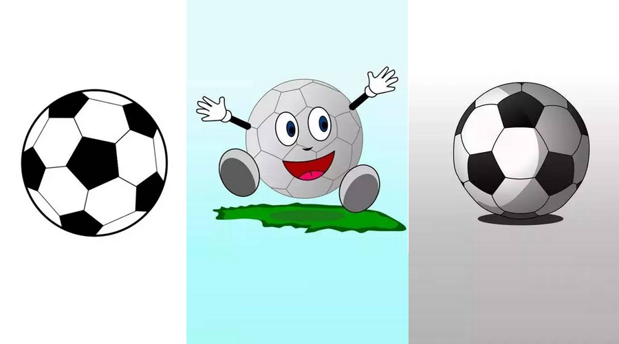 足球的画法和技巧,足球各种画法