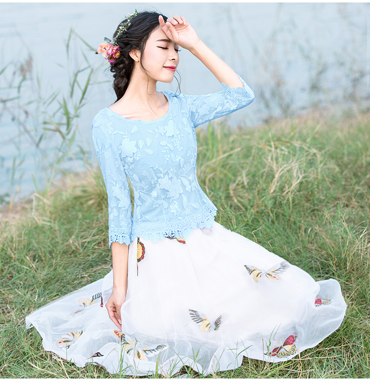 冬季雪纺衣中长款,洋气百搭上衣中长款雪纺