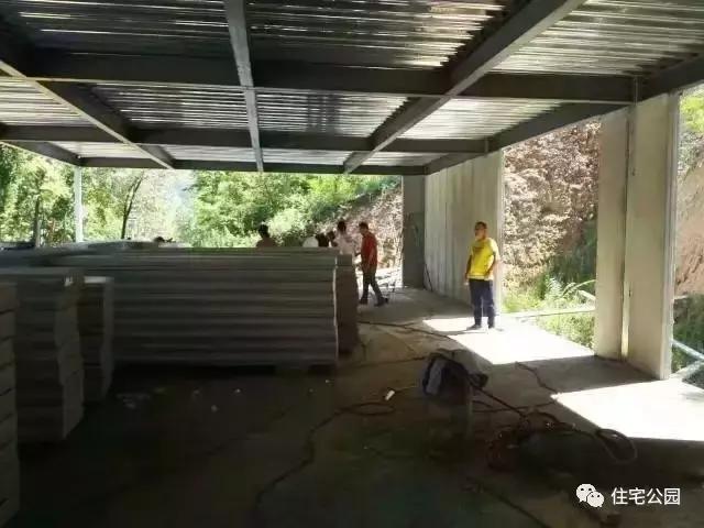 农村自建房轻钢小别墅建造全过程,农村钢结构自建房1层别墅