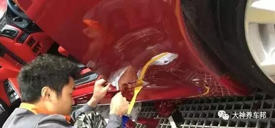 英菲尼迪贴膜视频,英菲尼迪雾霾蓝贴膜